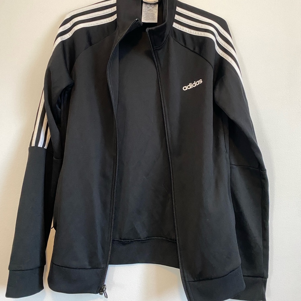 NWOT ADIDAS Climalite 3 stripes track jacket US S